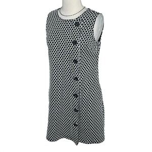 Anthropologie Black and White Sleeveless Dress